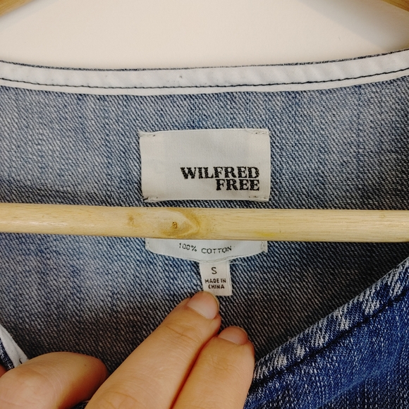 WILFRED FREE | denim oversize sleeveless top - Picture 12 of 12